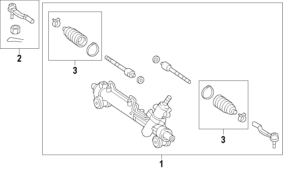 Diagram STEERING GEAR & LINKAGE. for your Toyota Venza  