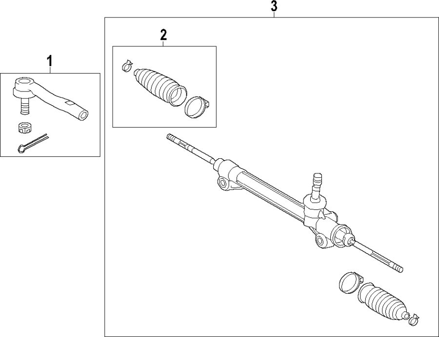 Diagram STEERING GEAR & LINKAGE. for your 2005 Toyota Avalon  Touring Sedan 