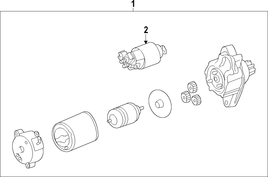 Full size assembly image of Starter. (1/1)