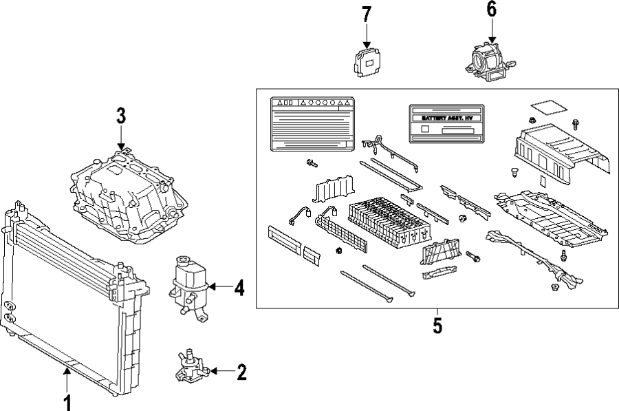 Diagram HYBRID COMPONENTS. for your 2002 Toyota Camry   