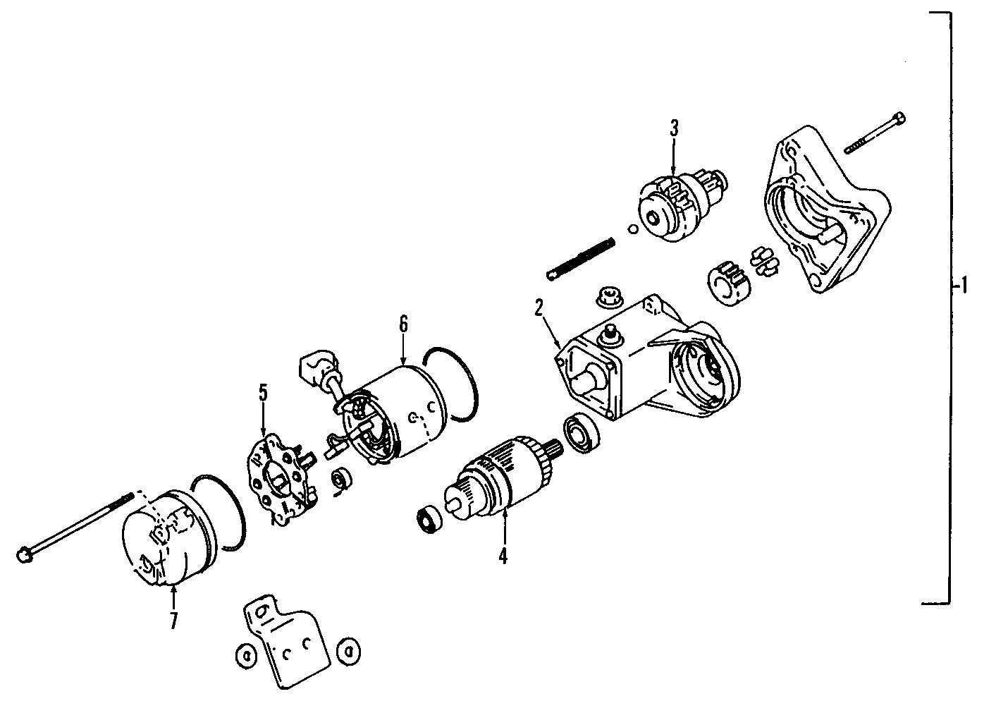 Diagram STARTER. for your 2022 Toyota Tundra   