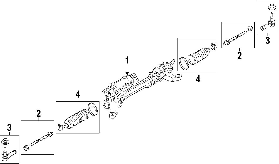 Diagram STEERING GEAR & LINKAGE. for your 2014 Land Rover Range Rover  Supercharged Sport Utility 