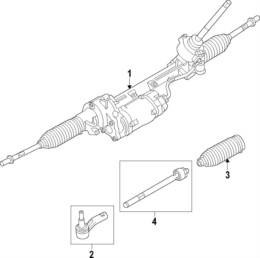 Diagram STEERING GEAR & LINKAGE. for your 2016 Land Rover Range Rover  SV Autobiography Sport Utility 