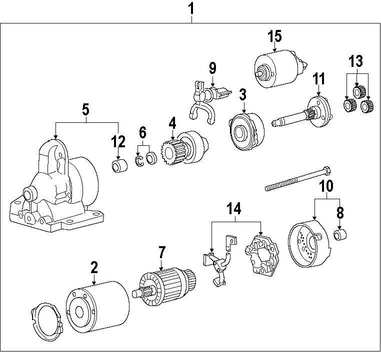 Diagram STARTER. for your 1991 Mazda B2200  Base Extended Cab Pickup Fleetside 