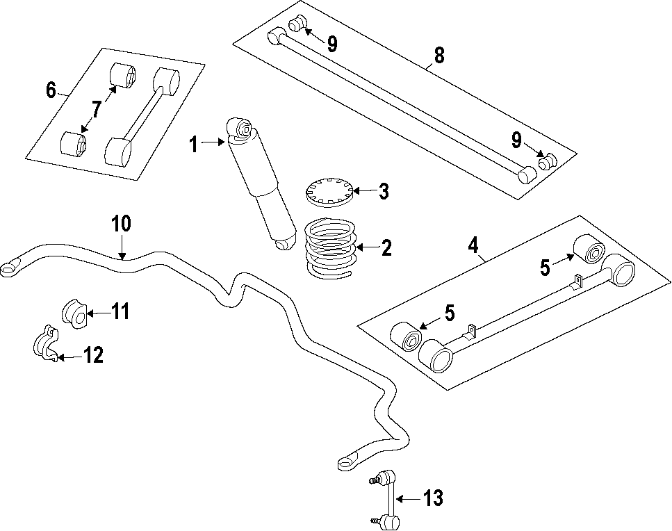 4REAR SUSPENSION. REAR AXLE. STABILIZER BAR. SUSPENSION COMPONENTS.https://images.simplepart.com/images/parts/motor/fullsize/F959100.png