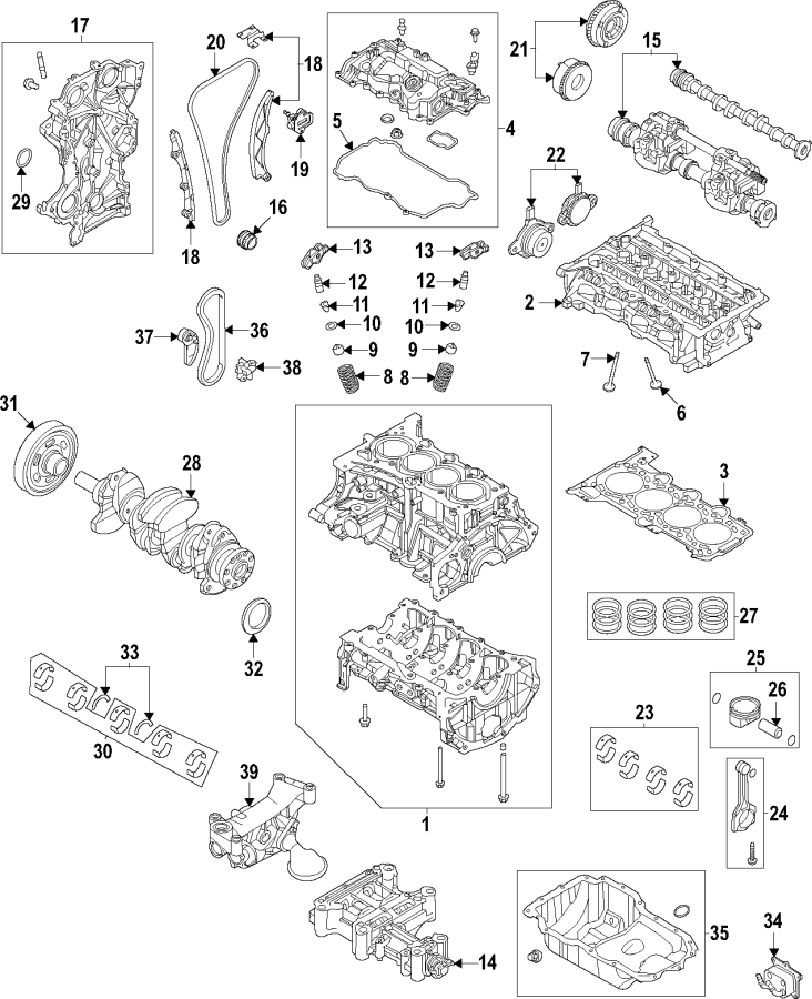 28Camshaft & timing. Crankshaft & bearings. Cylinder head & valves. Lubrication. Mounts. Pistons. Rings & bearings.https://images.simplepart.com/images/parts/motor/fullsize/F95G070.png