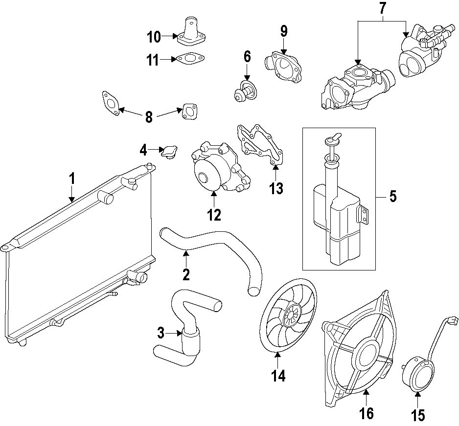 1Cooling system. Cooling fan. Radiator. Water pump.https://images.simplepart.com/images/parts/motor/fullsize/F96B030.png