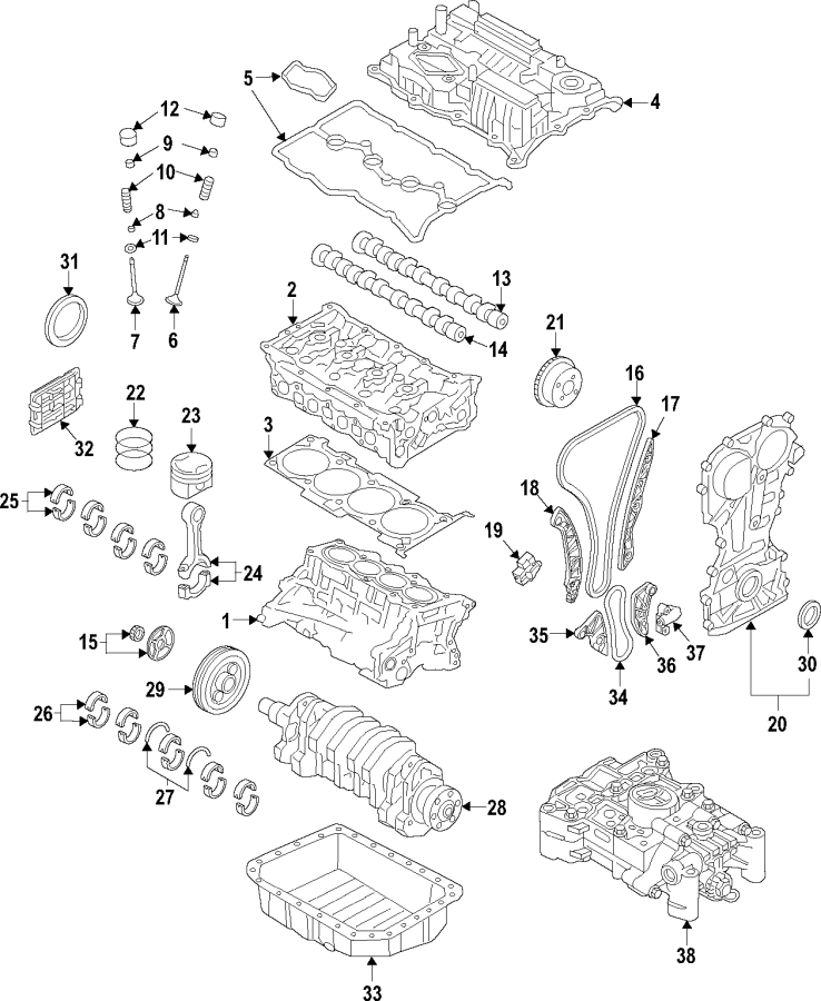 15CAMSHAFT & TIMING. CRANKSHAFT & BEARINGS. CYLINDER HEAD & VALVES. LUBRICATION. MOUNTS. PISTONS. RINGS & BEARINGS.https://images.simplepart.com/images/parts/motor/fullsize/F96F030.png