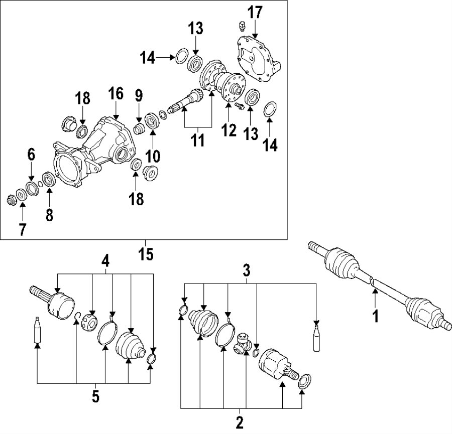 13REAR AXLE. AXLE SHAFTS & JOINTS. DIFFERENTIAL. DRIVE AXLES. PROPELLER SHAFT.https://images.simplepart.com/images/parts/motor/fullsize/F96F090.png