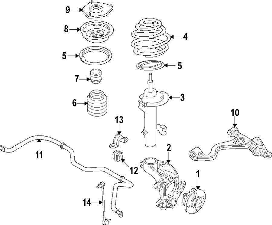 8FRONT SUSPENSION. LOWER CONTROL ARM. STABILIZER BAR. SUSPENSION COMPONENTS.https://images.simplepart.com/images/parts/motor/fullsize/F974080.png