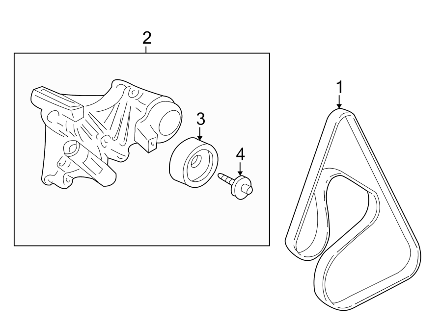 Diagram BELTS & PULLEYS. for your 2012 Buick Regal   