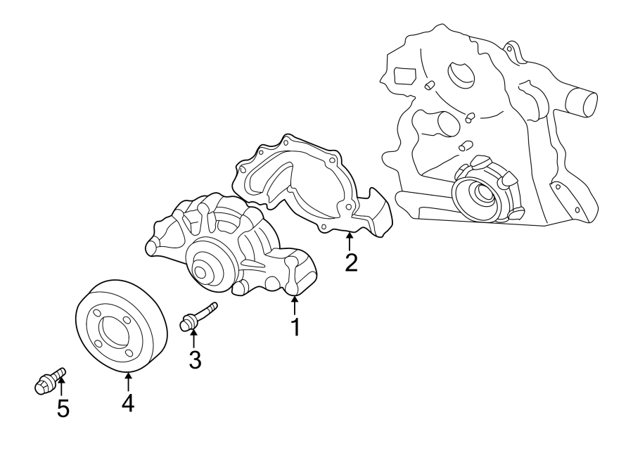 Diagram WATER PUMP. for your 2018 Buick Regal Sportback   