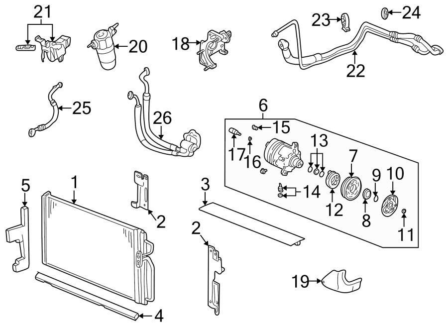 20AIR CONDITIONER & HEATER. COMPRESSOR & LINES. CONDENSER.https://images.simplepart.com/images/parts/motor/fullsize/FA00055.png