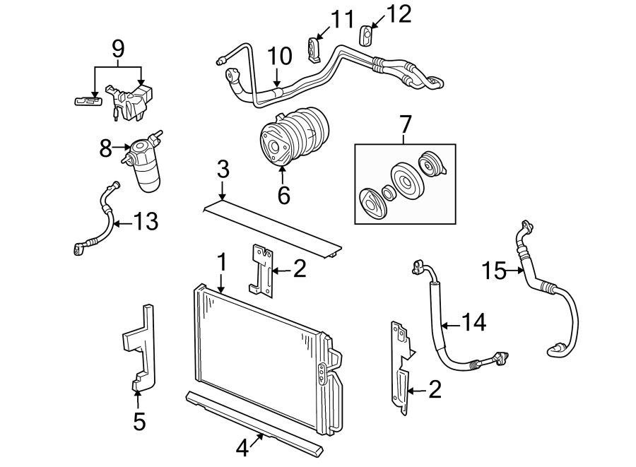 8AIR CONDITIONER & HEATER. COMPRESSOR & LINES. CONDENSER.https://images.simplepart.com/images/parts/motor/fullsize/FA00057.png