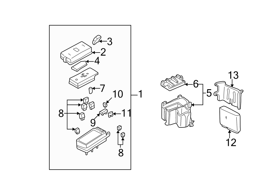 Diagram ELECTRICAL COMPONENTS. for your Buick Regal TourX  