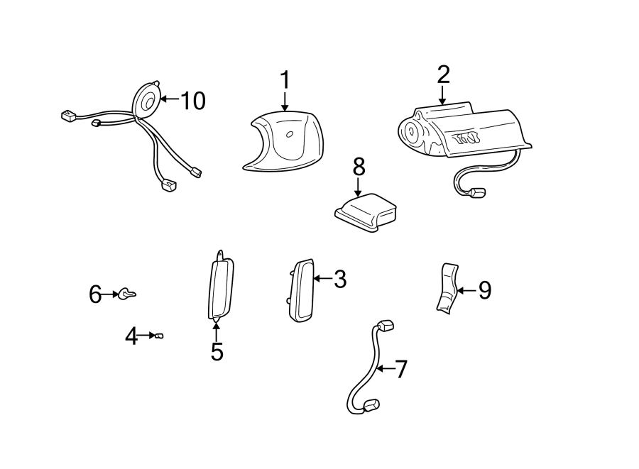 6RESTRAINT SYSTEMS. AIR BAG COMPONENTS.https://images.simplepart.com/images/parts/motor/fullsize/FA00275.png