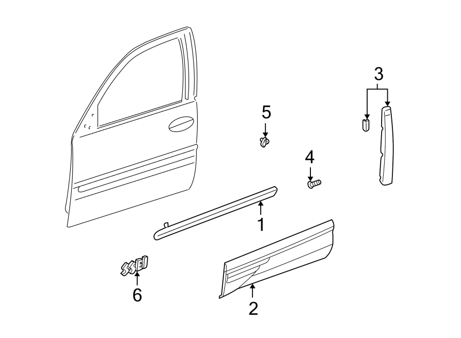 5FRONT DOOR. EXTERIOR TRIM.https://images.simplepart.com/images/parts/motor/fullsize/FA00365.png