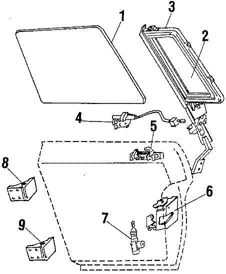 6REAR DOOR. GLASS & HARDWARE.https://images.simplepart.com/images/parts/motor/fullsize/FA82155.png