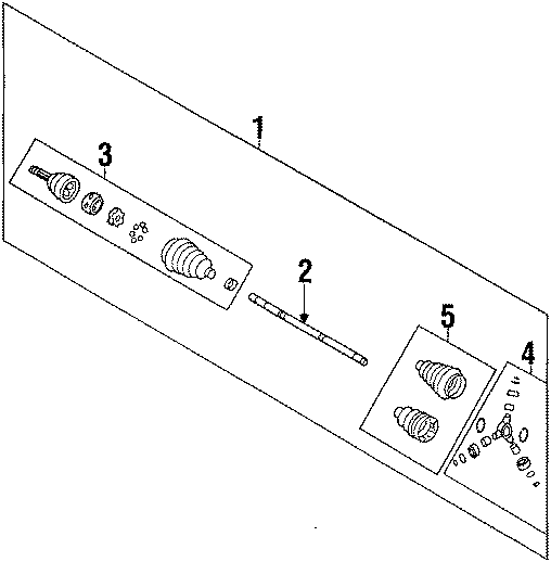 Diagram FRONT SUSPENSION. AXLE SHAFT. for your 2004 Chevrolet Blazer LS Sport Utility  