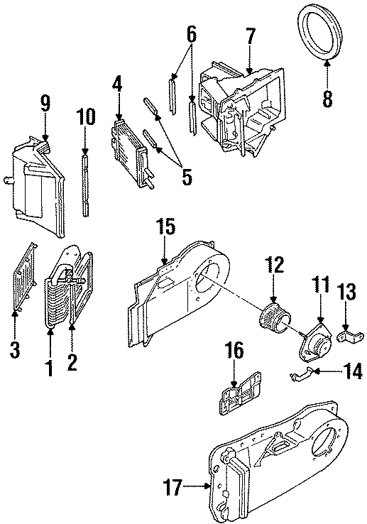 4AIR CONDITIONER & HEATER. EVAPORATOR & HEATER COMPONENTS.https://images.simplepart.com/images/parts/motor/fullsize/FA92085.png