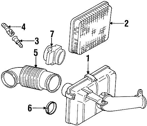 Diagram ENGINE / TRANSAXLE. AIR INLET. for your 2013 GMC Savana 3500 Base Cutaway Van  