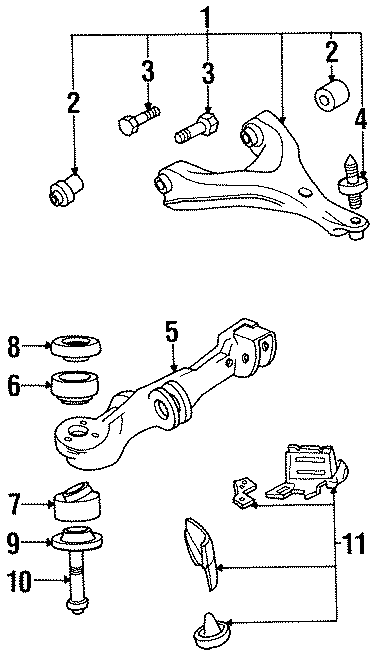 Diagram FRONT SUSPENSION. SUSPENSION COMPONENTS. for your 2004 GMC Sierra 2500 HD 6.6L Duramax V8 DIESEL M/T RWD WT Crew Cab Pickup Fleetside 