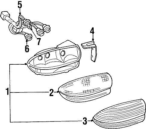 Diagram REAR LAMPS. COMBINATION LAMPS. for your 2006 GMC Sierra 2500 HD 6.6L Duramax V8 DIESEL M/T 4WD SLE Standard Cab Pickup 