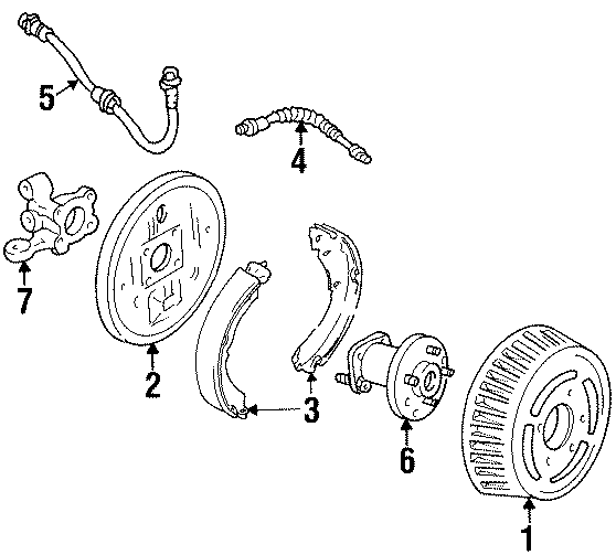 Diagram REAR SUSPENSION. BRAKE COMPONENTS. for your 2016 GMC Sierra 2500 HD 6.0L Vortec V8 FLEX A/T RWD SLT Extended Cab Pickup Fleetside 