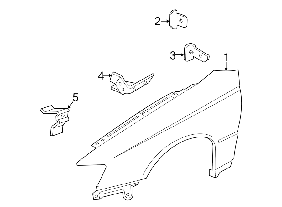 Diagram FENDER & COMPONENTS. for your 2021 GMC Sierra 2500 HD  SLE Extended Cab Pickup Fleetside 