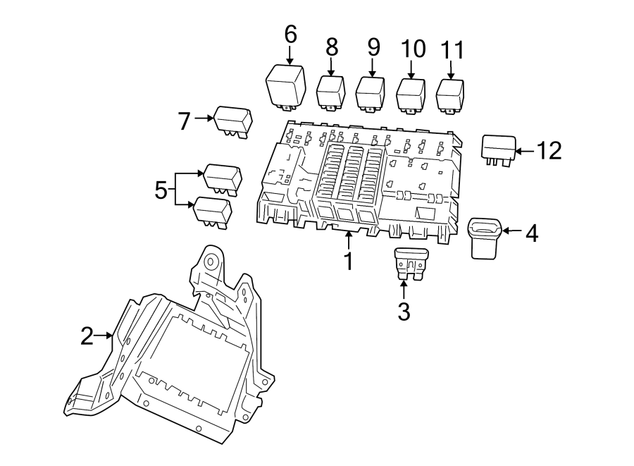 Diagram ELECTRICAL COMPONENTS. for your 2001 GMC Sonoma   