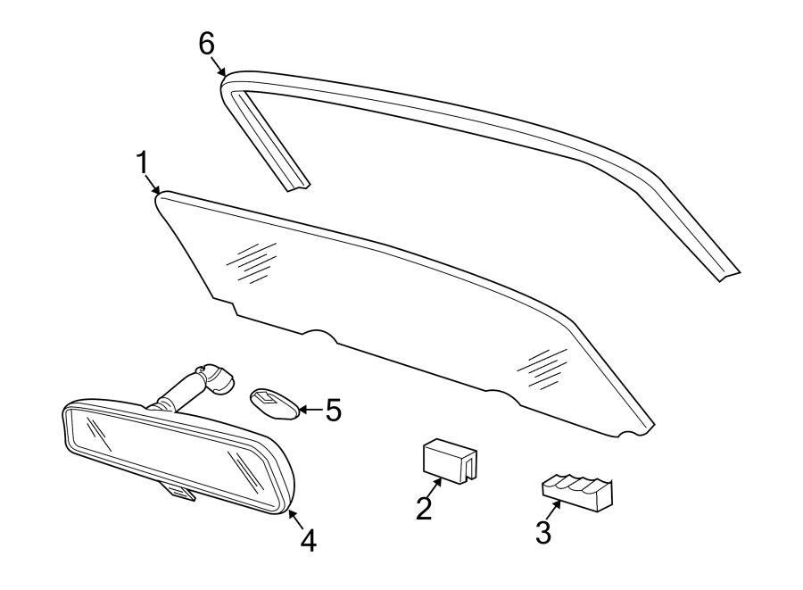 3WINDSHIELD. GLASS. REVEAL MOLDINGS.https://images.simplepart.com/images/parts/motor/fullsize/FB04220.png