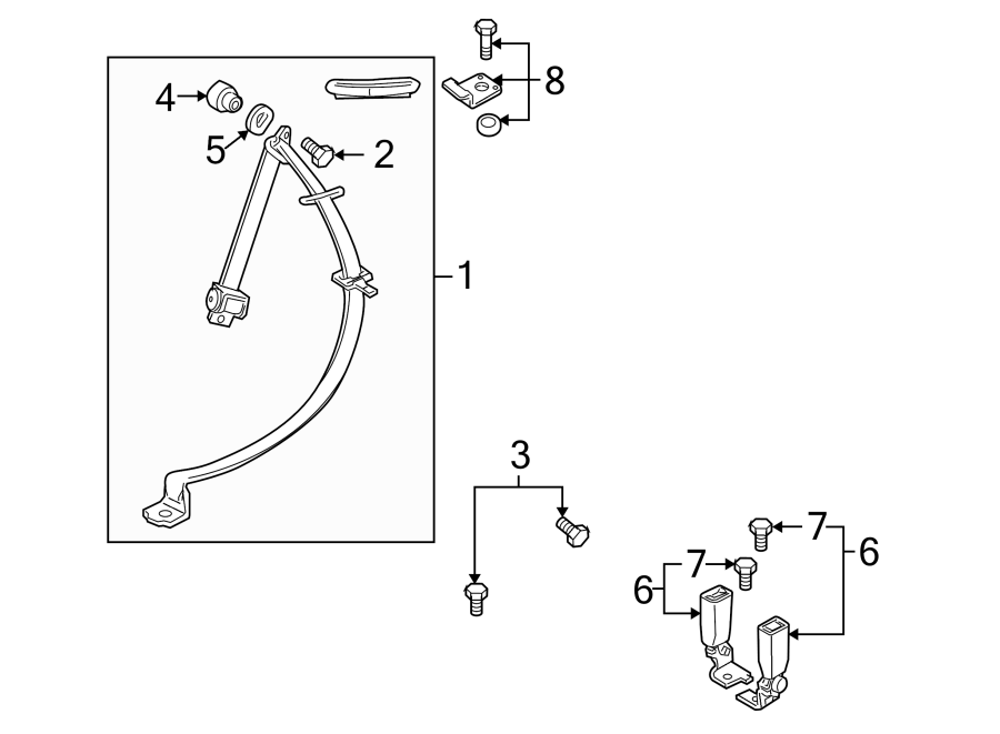 6RESTRAINT SYSTEMS. REAR SEAT BELTS.https://images.simplepart.com/images/parts/motor/fullsize/FB04280.png