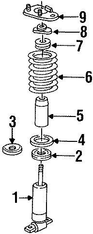 Diagram FRONT SUSPENSION. STRUTS & COMPONENTS. for your 2017 GMC Sierra 2500 HD 6.0L Vortec V8 A/T 4WD Base Crew Cab Pickup Fleetside 