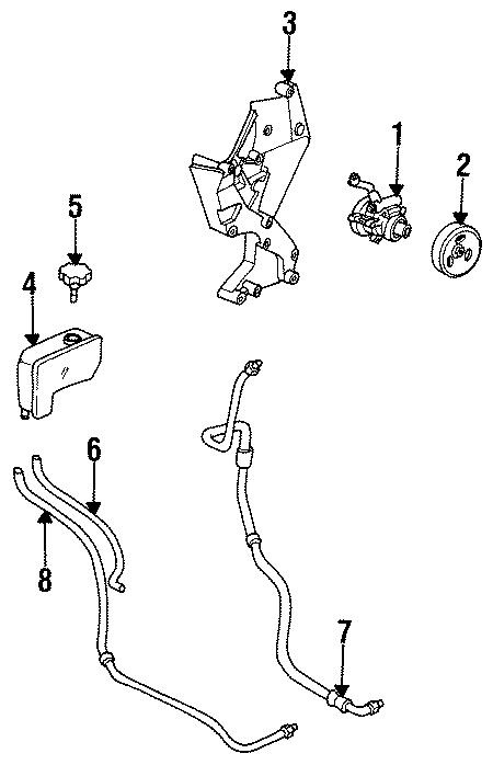 STEERING GEAR & LINKAGE. PUMP & HOSES.