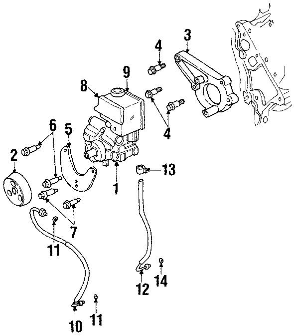 Diagram STEERING GEAR & LINKAGE. PUMP & HOSES. for your 1987 Chevrolet Celebrity Eurosport Sedan 2.8L Chevrolet V6 A/T 