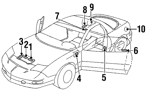 Diagram INFORMATION LABELS. for your 2022 Chevrolet Silverado   