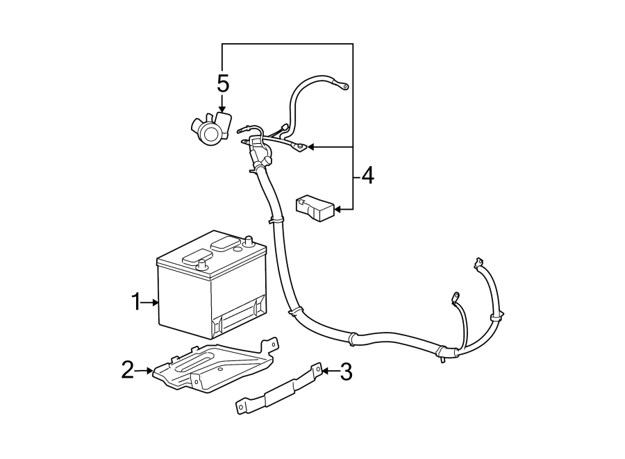 Diagram BATTERY. for your 2006 GMC Sierra 3500 6.0L Vortec V8 M/T 4WD SLT Extended Cab Pickup Fleetside 