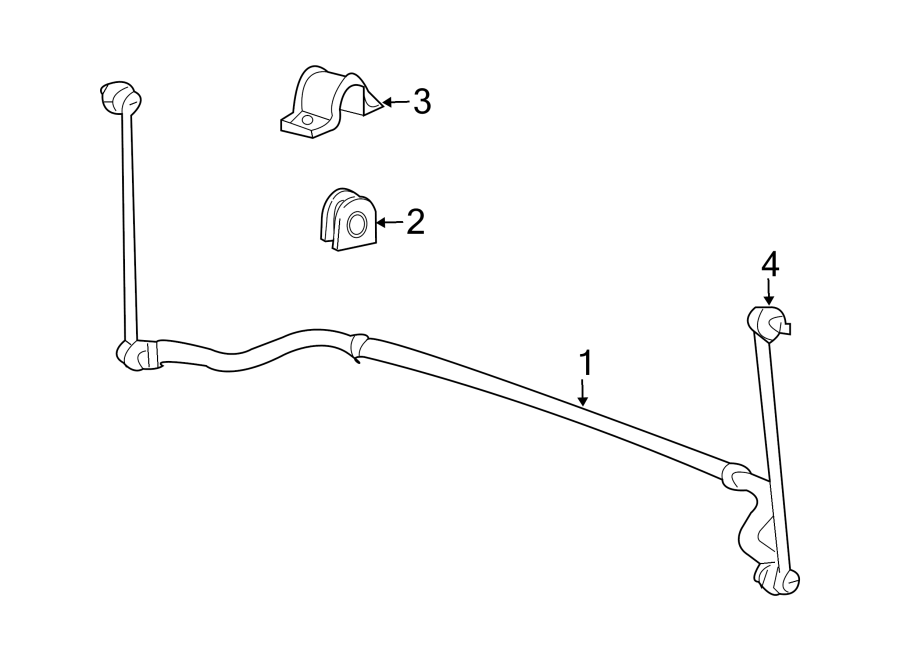 Diagram FRONT SUSPENSION. STABILIZER BAR & COMPONENTS. for your 2019 GMC Sierra 2500 HD  Base Extended Cab Pickup Fleetside 