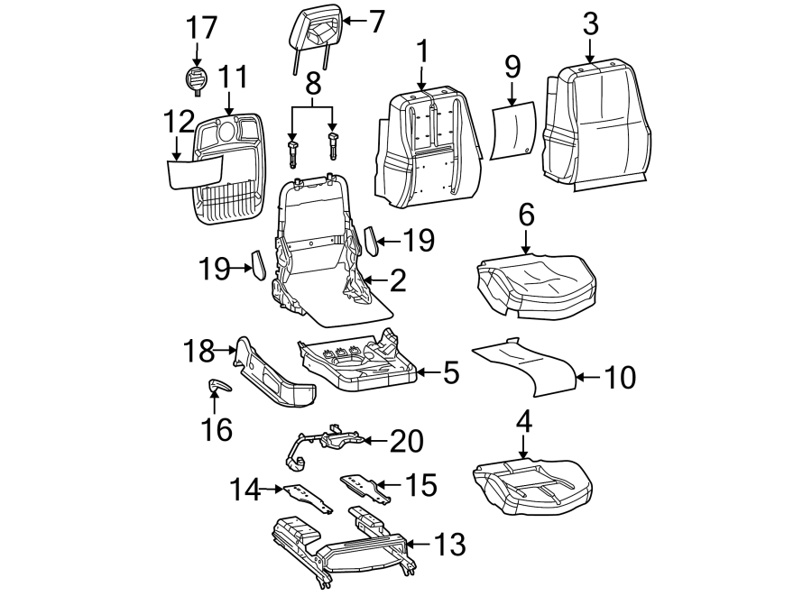 8SEATS & TRACKS. PASSENGER SEAT COMPONENTS.https://images.simplepart.com/images/parts/motor/fullsize/FD04335.png