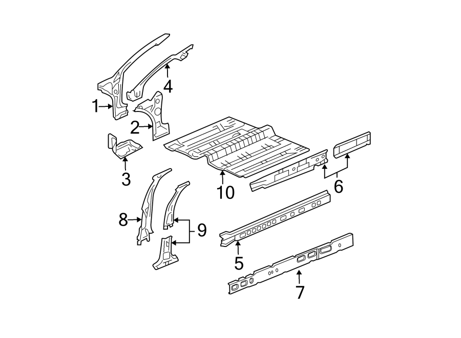 8PILLARS. ROCKER & FLOOR. CENTER PILLAR. HINGE PILLAR.https://images.simplepart.com/images/parts/motor/fullsize/FD04375.png