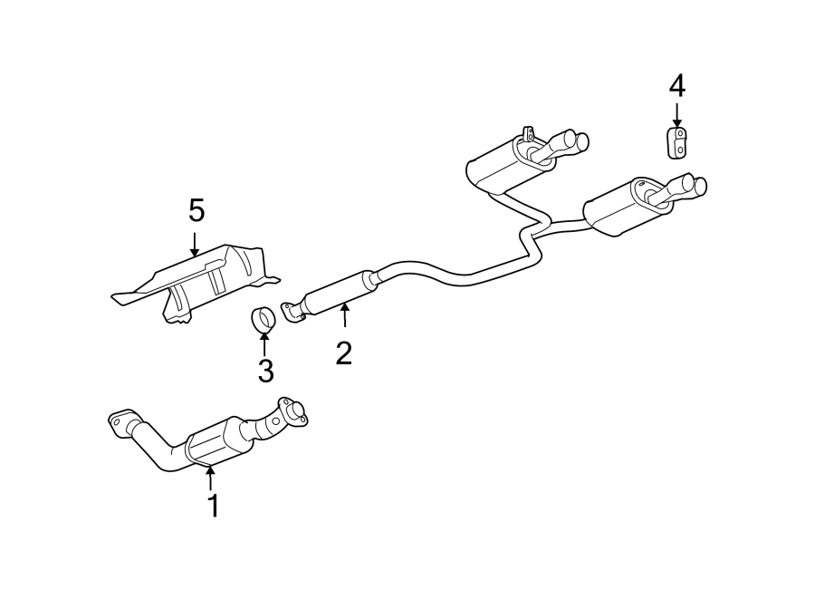 EXHAUST SYSTEM. EXHAUST COMPONENTS. Diagram