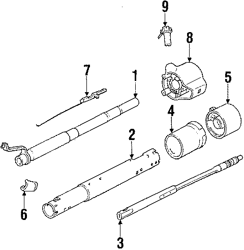 Diagram STEERING COLUMN ASSEMBLY. for your 2018 Chevrolet Spark  LS Hatchback 