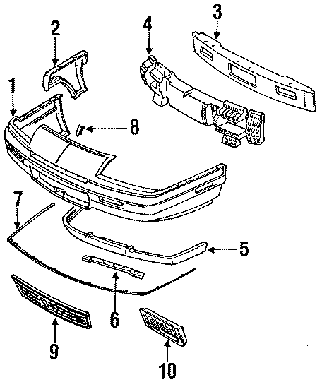 2FRONT BUMPER. BUMPER & COMPONENTS.https://images.simplepart.com/images/parts/motor/fullsize/FD88010.png