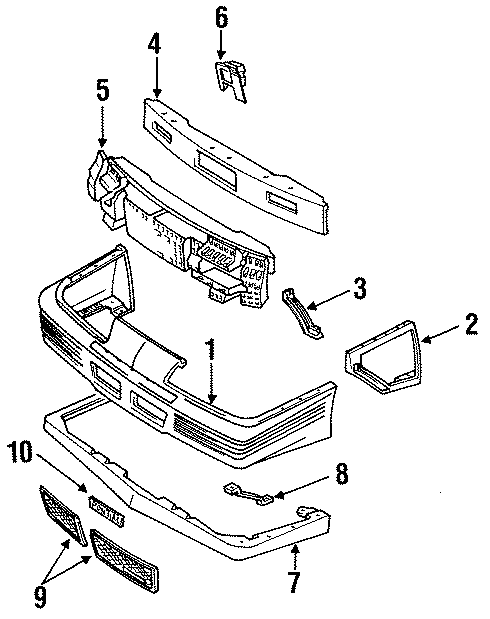 3FRONT BUMPER. BUMPER & COMPONENTS.https://images.simplepart.com/images/parts/motor/fullsize/FD88011.png