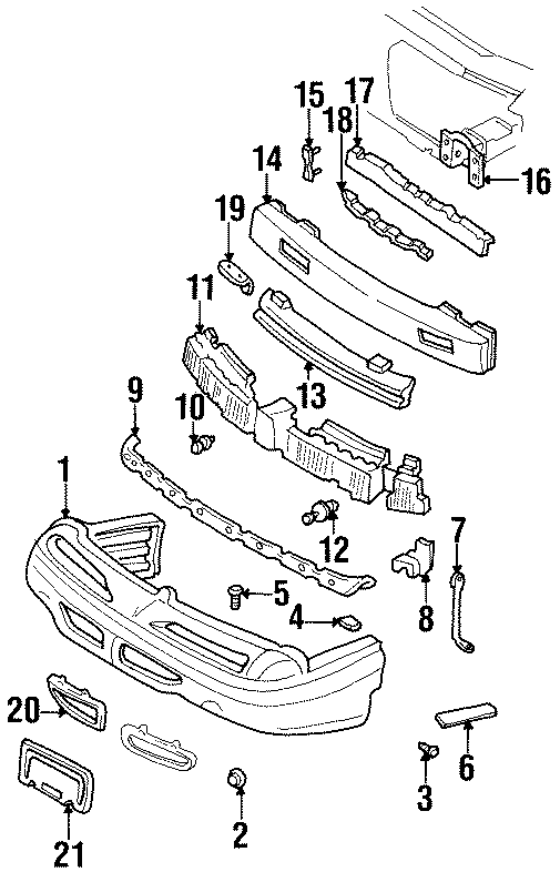 15FRONT BUMPER. BUMPER & COMPONENTS.https://images.simplepart.com/images/parts/motor/fullsize/FD88185.png