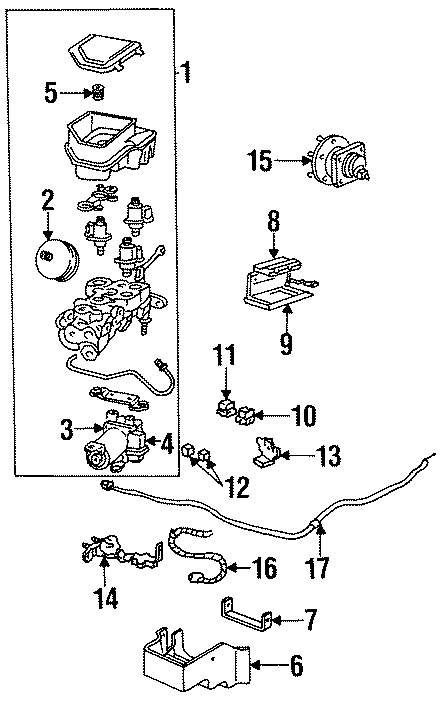 Diagram ELECTRICAL. ABS COMPONENTS. for your 2021 Chevrolet Spark  LS Hatchback 