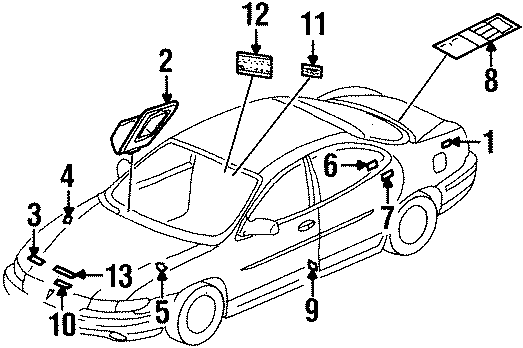 Diagram INFORMATION LABELS. for your 2008 Chevrolet Silverado   