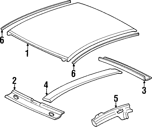 5EXTERIOR TRIM. ROOF & COMPONENTS.https://images.simplepart.com/images/parts/motor/fullsize/FD97650.png