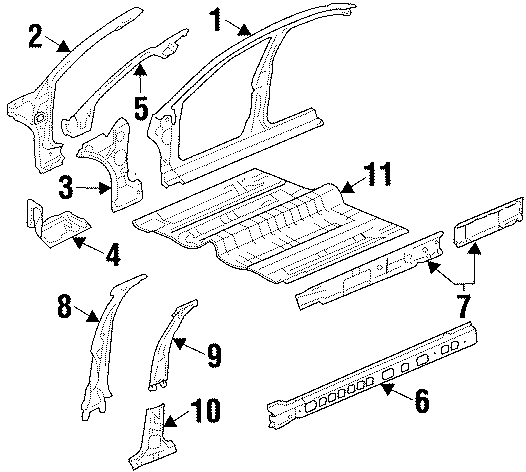 8PILLARS. ROCKER & FLOOR. CENTER PILLAR. HINGE PILLAR. UNISIDE.https://images.simplepart.com/images/parts/motor/fullsize/FD97702.png