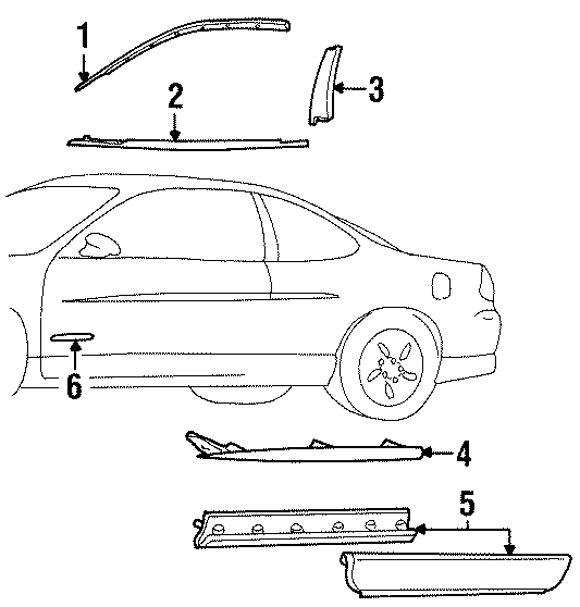 6FRONT DOOR. EXTERIOR TRIM.https://images.simplepart.com/images/parts/motor/fullsize/FD97765.png